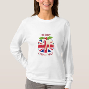 Amusant  UNION JACK Royaume-Uni  T-shirt du poudin