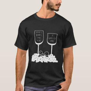 Amusant Vin Adulte T-Shirt Vin Verre Merlot Lover