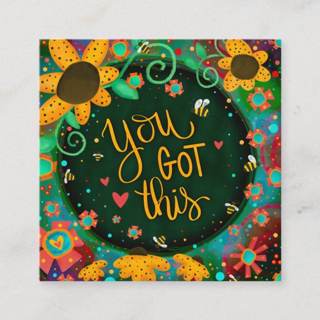 Amusant Vous Avez Cette Inspiritie Florale Cartes (Devant)