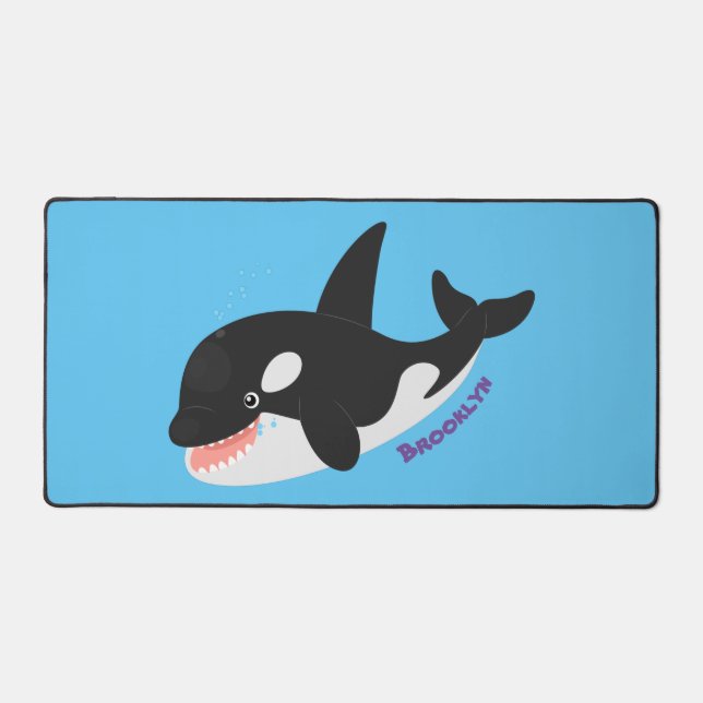 Amusante baleine orque mignonne dessin animé (Recto)