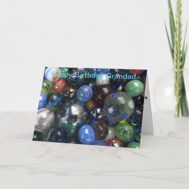 Amusante carte marbre grand anniversaire (Devant)