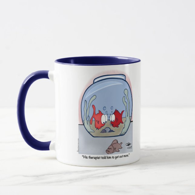 Amusante histoire de poisson Combo Mug (Gauche)
