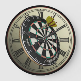 Amusante horloge murale design Dartboard