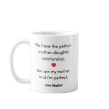Amusante Maman Fille Mug Parfait Fête des mères Ca