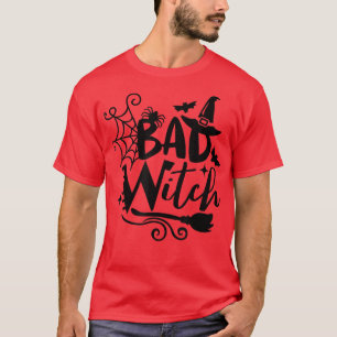 Amusante Mauvaise sorcière Halloween T-shirt