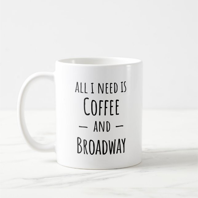 Amusante Mug Cadeau Broadway (Gauche)