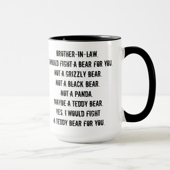 Amusante Mug Cadeau Frère-En-Belle (Droite)