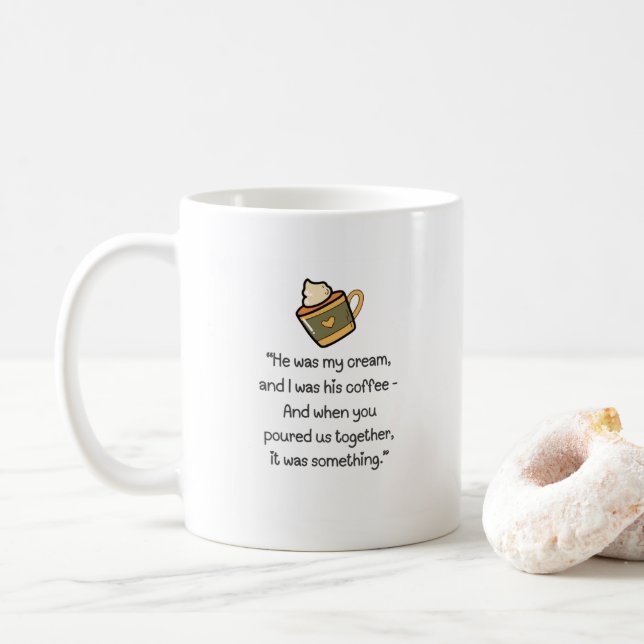 Amusante Mug Cadeau Romantique Avec Jouer Sur Les  (Avec donut)