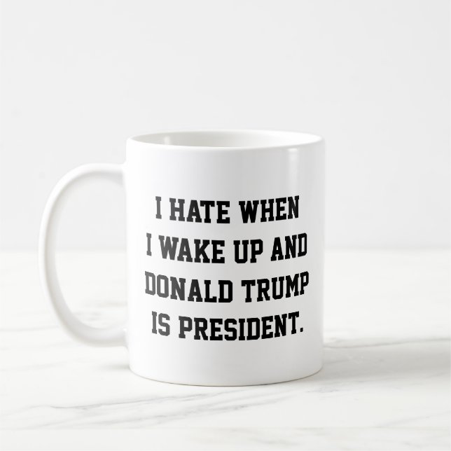 Amusante Mug de café anti-Trump (Gauche)