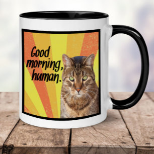 Amusante Mug de chat   Tasse photo de chat avec un