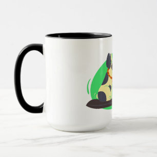Amusante Mug De Chien : "Je Travaille Dur Pour Que