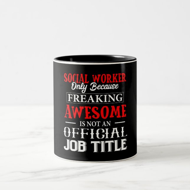 Amusante Mug de travailleur social (Centre)