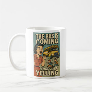 Amusante Mug Parent ; Bus De L'École Du Matin