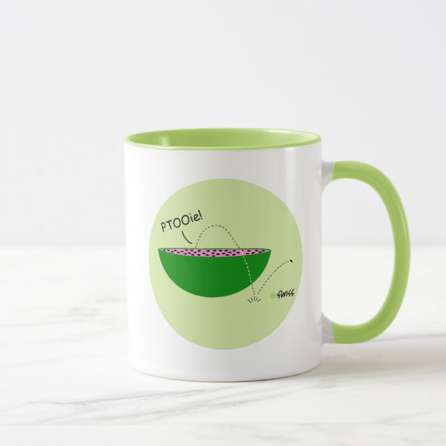 Amusante pastèque Lover Cartoon Mug (Droite)