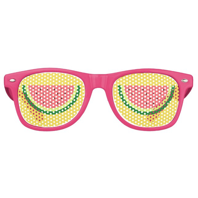 Amusante pastèque rose pâtisserie teintes lunettes (Devant)