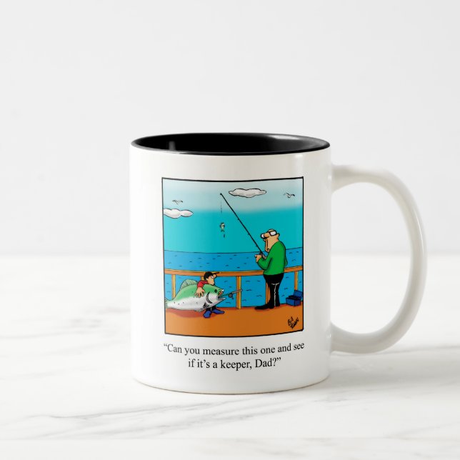 Amusante pêche Humour café Mug (Droit)