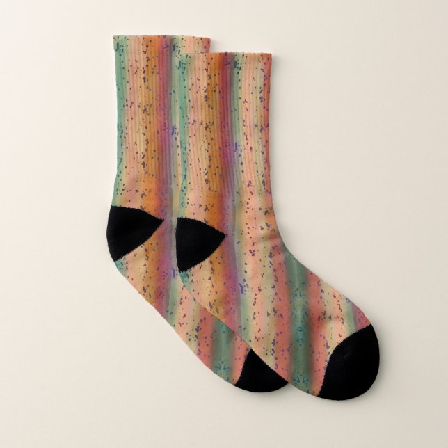 Amusante Truite Arc-en-ciel Tachetée Motif Pêcheur (Paire)