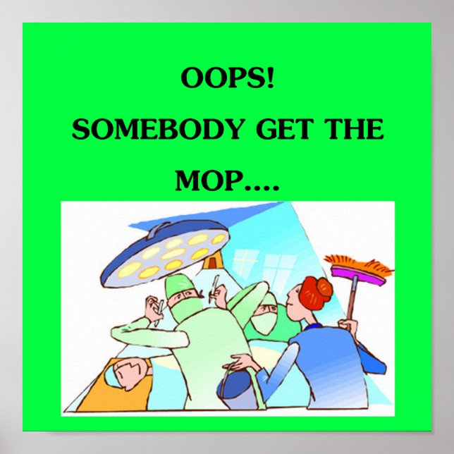 amüsanter Arzt-Spaß Poster (Vorne)