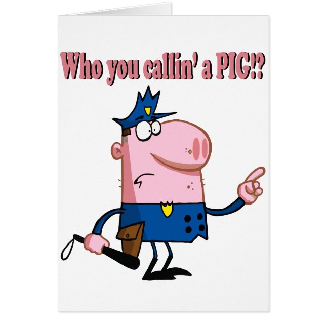 amüsanter Polizist des Polizisten eines Cartoon (Vorne)