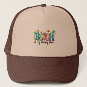 amüsanter T - Shirt zum Thema Strand Truckerkappe