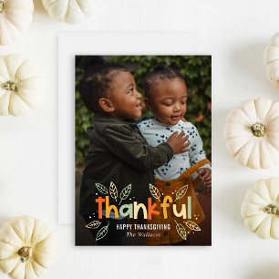Amusants Automne Thanksgiving Cartes photos