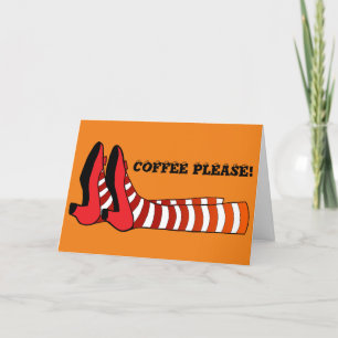 Amusants /Jambes sorcières, Carte de vacances plié