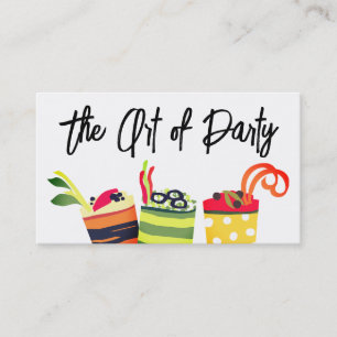 amuse-gueules colorés chef traiteur carte de visit