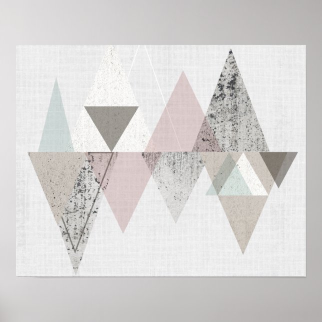 Amuse II | Geometrisch modern Poster (Vorne)