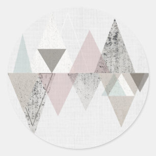 Amuse II   Geometrisch modern Runder Aufkleber