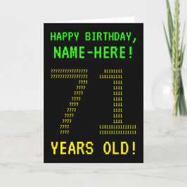 Amusement, "71 ANNÉES Geeky et ringardes !" Carte