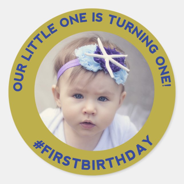 Amusement d'anniversaire : Sticker rond classique (Devant)
