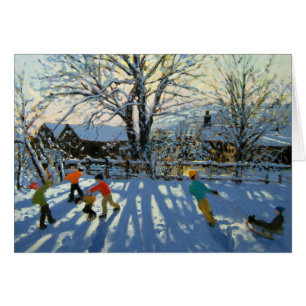 Amusement dans la neige Tideswell Derbyshire