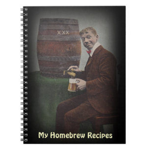 Amusement d'antiquité de livre de recette de brew