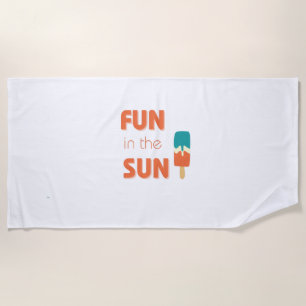 amusez-vous au soleil. Serviette de plage