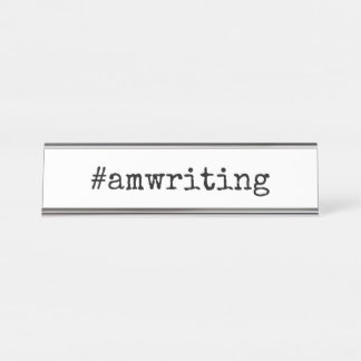 #amwriting plaque de nom