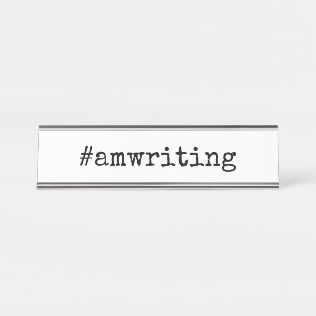 #amwriting plaque de nom (Devant)