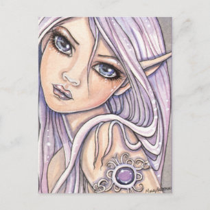 Amy Amethyst Fee Postkarte von Molly Harrison