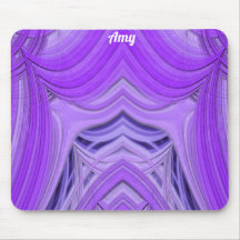 AMY ~ Blue Lavendel und Lila Design Mouse Pad