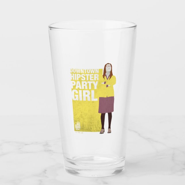 Amy | Downtown Hipster Party Girl Glas (Vorderseite)
