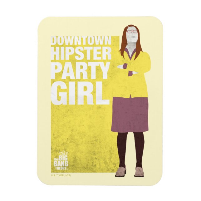 Amy | Downtown Hipster Party Girl Magnet (Vertikal)