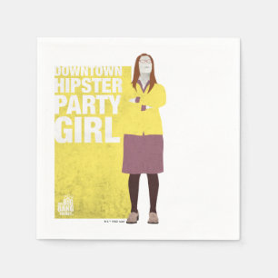Amy Downtown Hipster Party Girl Serviette