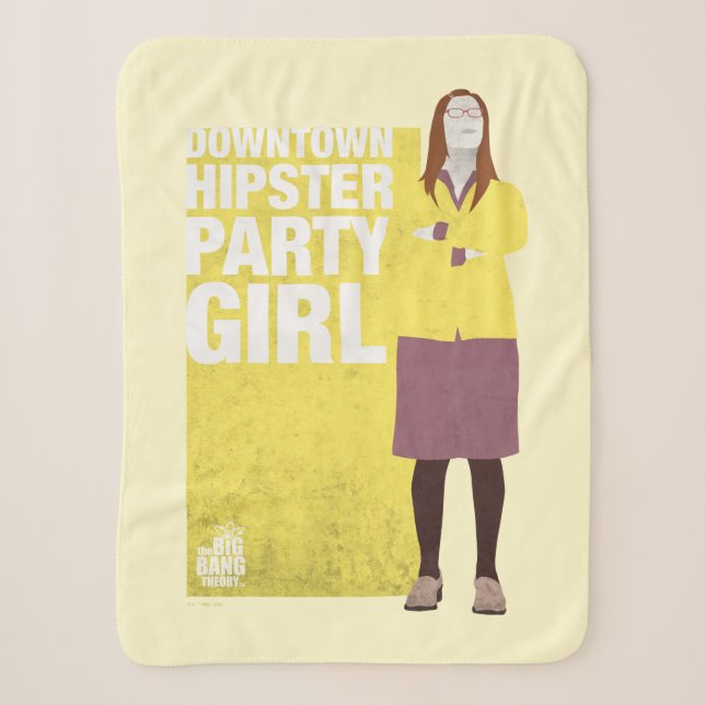 Amy | Downtown Hipster Party Girl Sherpadecke (Vorderseite)