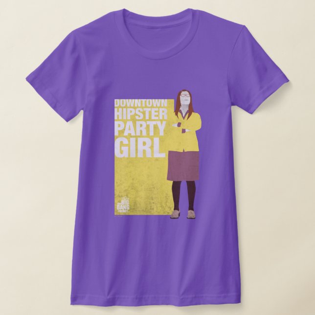 Amy | Downtown Hipster Party Girl T-Shirt (Ablage )