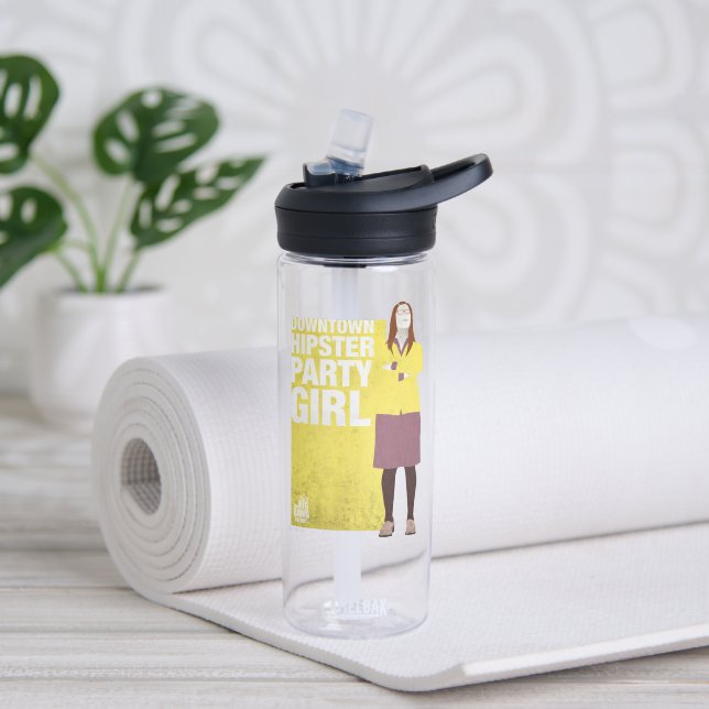 Amy | Downtown Hipster Party Girl Trinkflasche (Yoga)