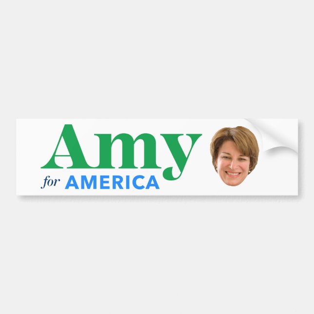 Amy for America Autoaufkleber (Vorne)