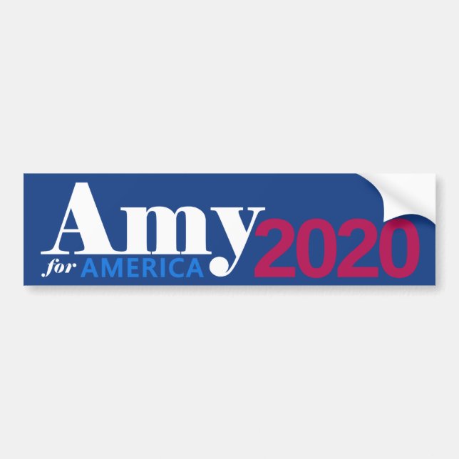 Amy für Amerika Autoaufkleber (Vorne)