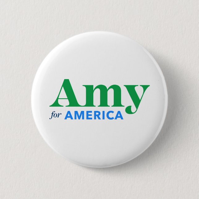 Amy Klobuchar für Präsidenten 2020 Button (Vorderseite)