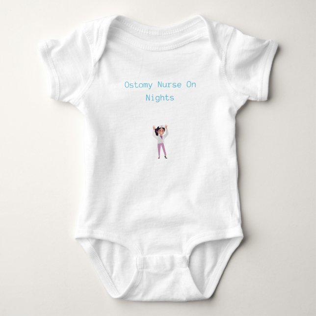 Amy Nury on Nights - Ostomy Nurse Baby Strampler (Vorderseite)