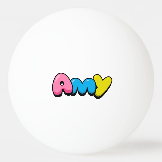 Amy Tischtennisball (Vorderseite)
