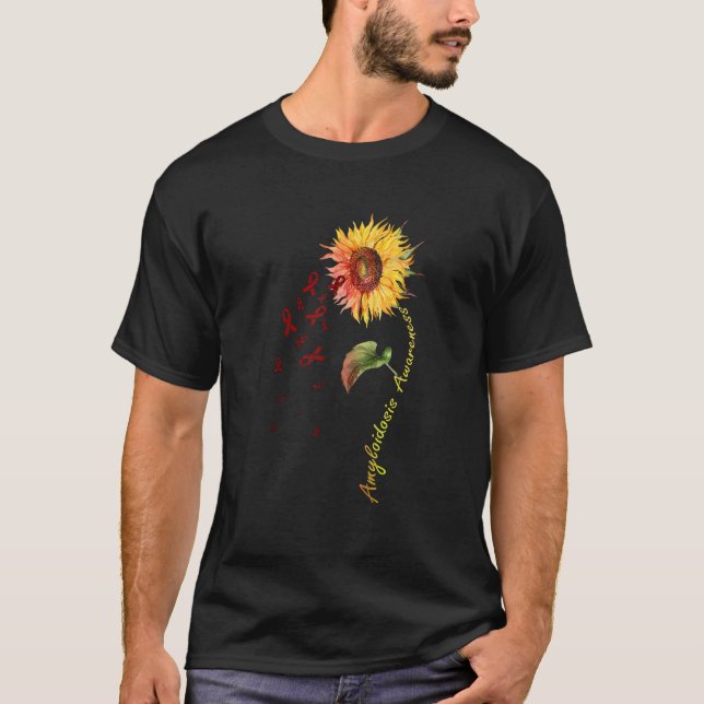 Amyloidose Awareness Sunflower TShirt (Vorderseite)